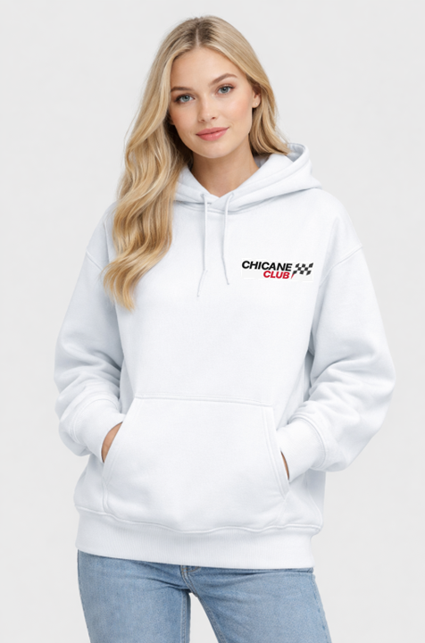 Chicane Club Signature Oversized Hoodie - White