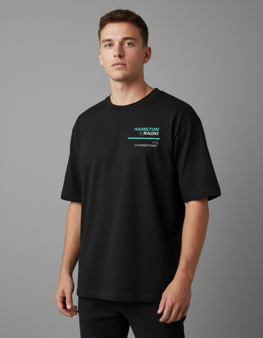 Hammer Time Lewis Hamilton Unisex Oversized Tee