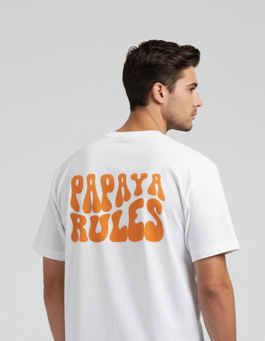 Papaya Rules McLaren Unisex Oversized T-Shirt